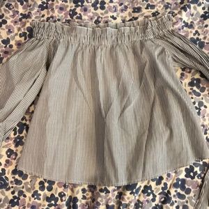 tie sleeve off shoulder top from american eagle